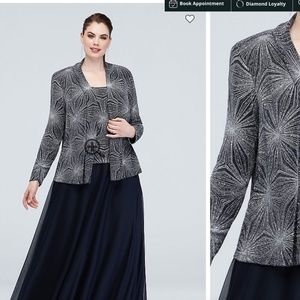 Beautiful formal long gown with Jacket-NEW NEVER WORN-David's Bridal